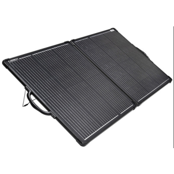 Obudowa słoneczna 120W czarna   Przenośna walizka solarna z kontrolerem słonecznym i 3 kablami przejściowymi